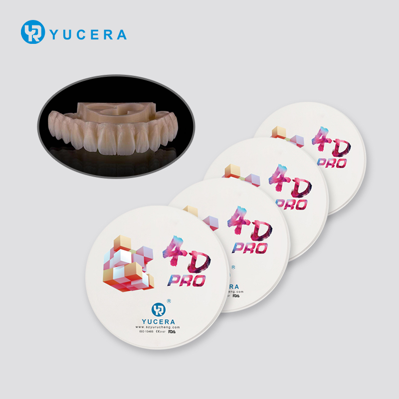 YRC 4D PRO Multilayer Zirconia Blokken voor CAD CAM Tandheelkundig Frezen A2-D4 BL1-BL4