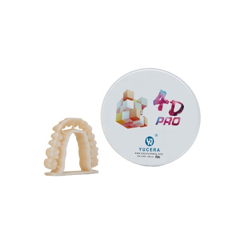YRC 4D PRO Multilayer Zirconia Blokken voor CAD CAM Tandheelkundig Frezen A2-D4 BL1-BL4