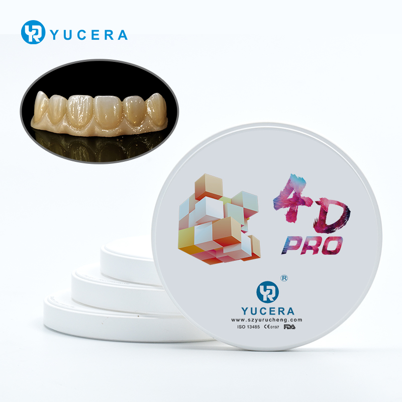 YRC 4D PRO Multilayer Zirconia Blokken voor CAD CAM Tandheelkundig Frezen A2-D4 BL1-BL4