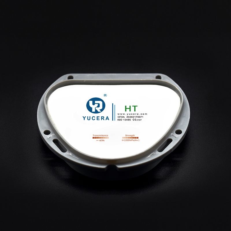 YUCERA 89mm HT Hoge Translucente Cad Cam Tandheelkundige Materialen Fabrikant Tandtechnisch Laboratorium Verbruiksartikelen Zirkoniumoxide Blok Fabrieksprijs