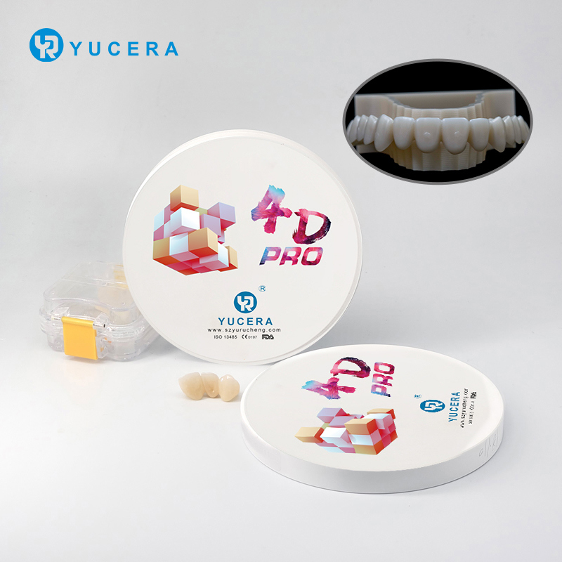 Yucera Affordable 4D Zirconia Blocks Multi-layer Translucent HT Material for Dental Milling Machines & Labs