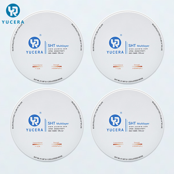 Dental Material 98mm Open System  ST Multilayer Zirconia Blank Zirconia Blocks