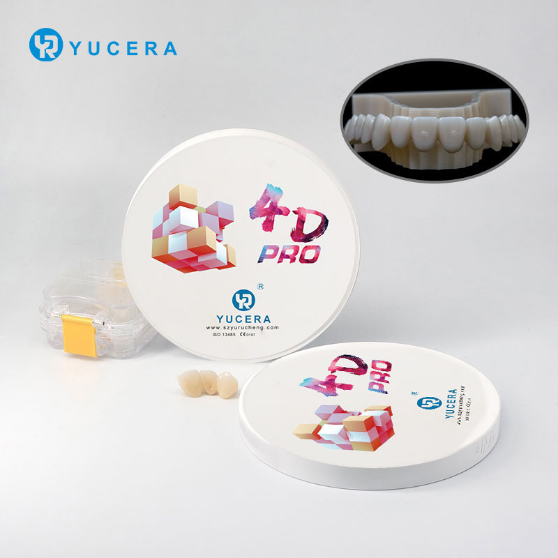 Yucera Zirconia Implant Disk Teeth Crowns Blank Ceramic Disc Multilayer Lab Zirconia Block Dental