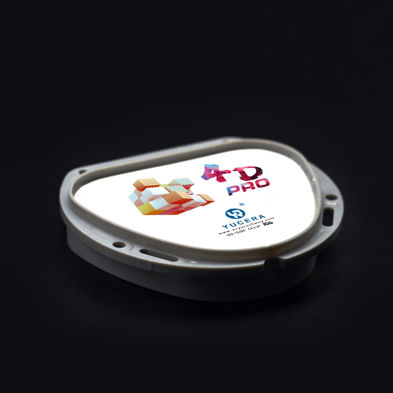 43%-57% Translucency 700-1200 MPa Bending Strength YUCERA Dental 89mm CAD/CAM 4D Pro Multilayer Zirconia Block