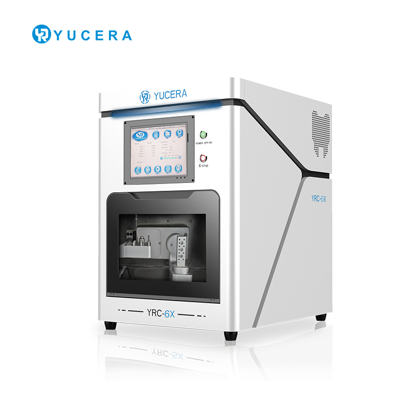 YUCERA YRC 6X  5-Axis Dental CAD CAM Milling Machine for Titanium Column Glass Ceramic Restorations