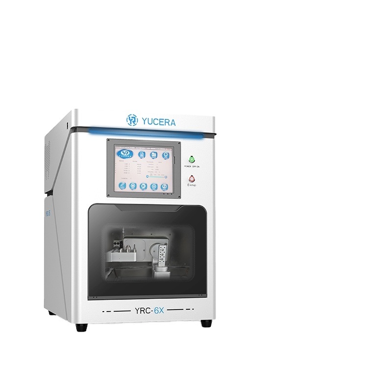 YUCERA YRC 6X  5-Axis Dental CAD CAM Milling Machine for Titanium Column Glass Ceramic Restorations