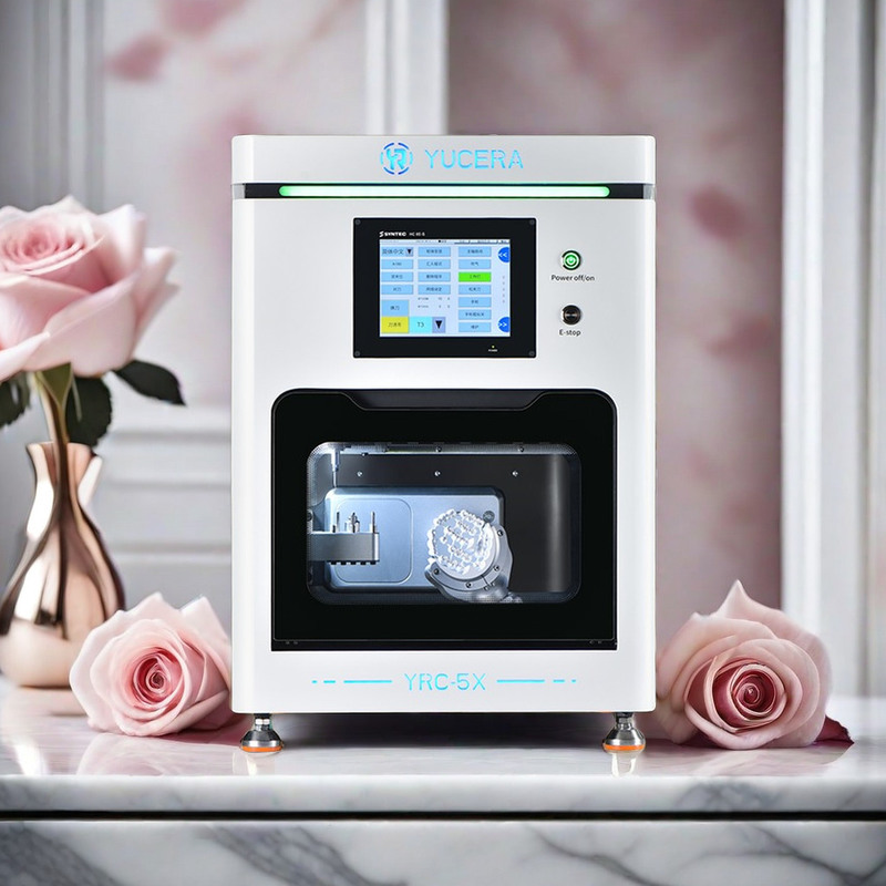 Yucera Nieuw Uitgebrachte 5-Assige Nat-Droog Zirkonium Freesmachine voor Tandheelkundige CAD CAM Blokken