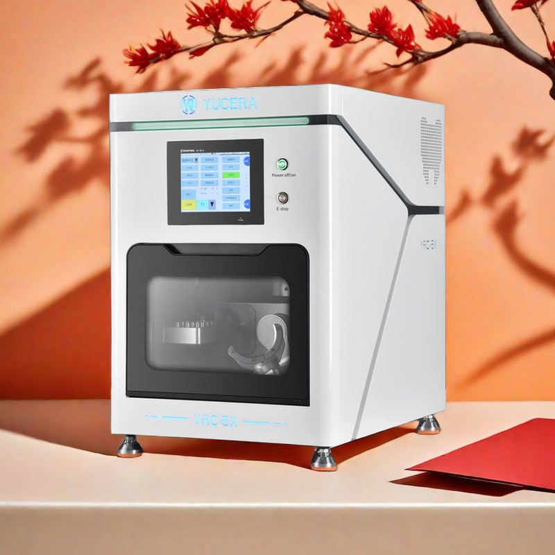 Yucera Bench Top Tandheelkundige CNC-freesmachine CAD CAM 5-assige Zirkoniummetaalfreesmachine Lab Tools China OEM