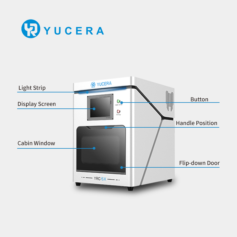 Yucera Bench Top Tandheelkundige CNC-freesmachine CAD CAM 5-assige Zirkoniummetaalfreesmachine Lab Tools China OEM