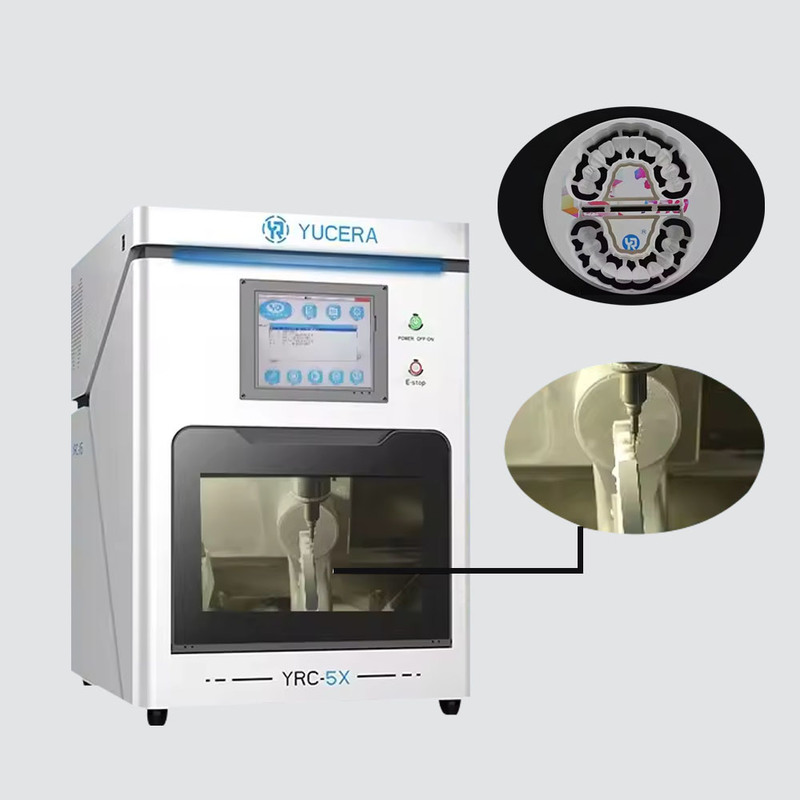 Yucera Compact Dental Lab Equipment 5 Axis CAD/CAM Milling Machine for Small Crowns & Bridges Production