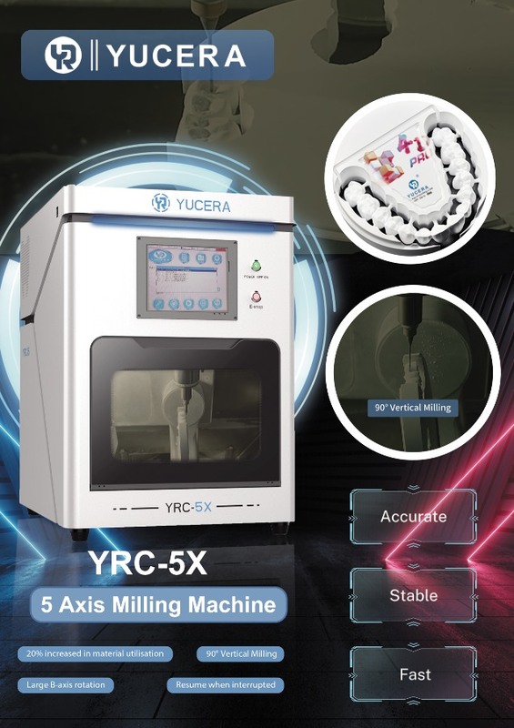 YRC 5-assige freesmachine voor tandheelkundige zirkoniumoxide blok CAD CAM tandheelkundige zirkoniumoxide freesmachine voor tandtechnisch laboratorium