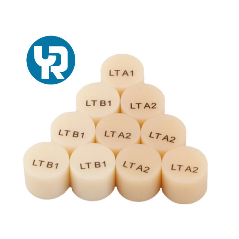 Fabrieksprijs Yucera Ingots Block Pers Ingots Block voor tandheelkundige restauratie voor CE ISO voor laboratorium voor kliniek Goed esthetisch effect