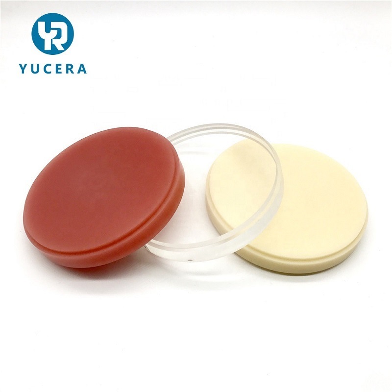 YUCERA PMMA Dental Lab Verbruiksartikelen Dental PMMA Schijven voor Open CAD CAM Freessysteem Dental PMMA Blokken voor Freesmachine
