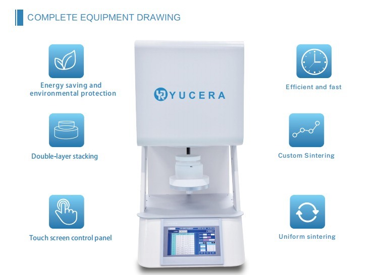 Yucera F10+ Zirconia Dental Sintering Furnace - High-Quality Sintering for All Your Dental Needs