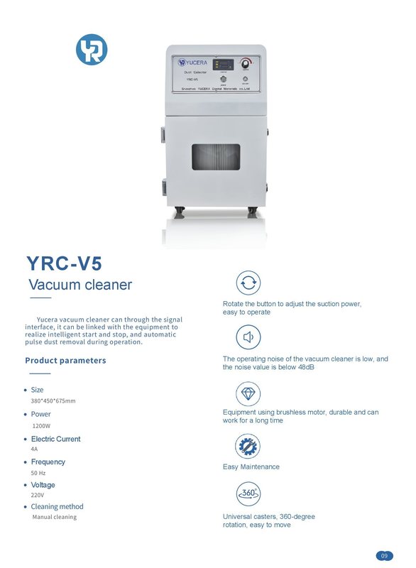 YUCERA YRC-V5 Stofzuiger Tandheelkundige Draagbare Stofzuiger voor Tandheelkundige CNC Freesmachine voor Tandtechnisch Laboratorium