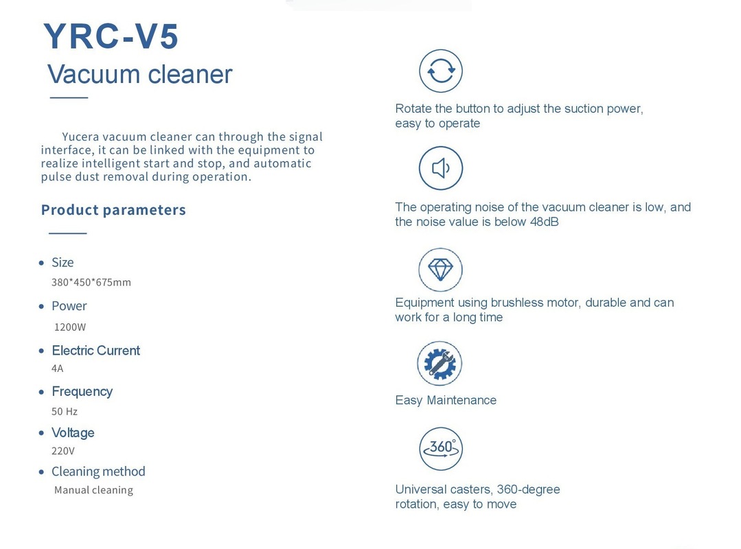 Yucera YRC-V5 Stofzuiger Cad Cam Apparatuur voor het Reinigen van Freesmachine Stofafscheider