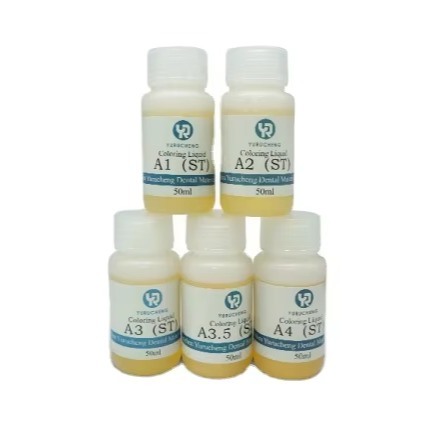 Oplossingen Yucera 18-kleuren Keramische Zirkoniumoxide Kleurkit Natuurlijke Gloed voor Tandtechnische Laboratoriumcreaties