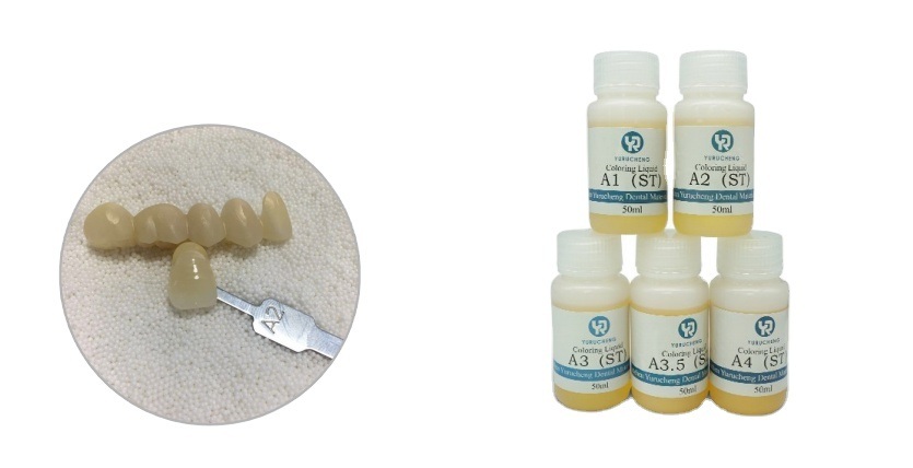 Yucera Dental Lab 18-Kleur Smile Solutions Keramische Zirkoniumoxide Kleuring Natuurlijke Glans voor Tandtechnische Laboratoriumcreaties