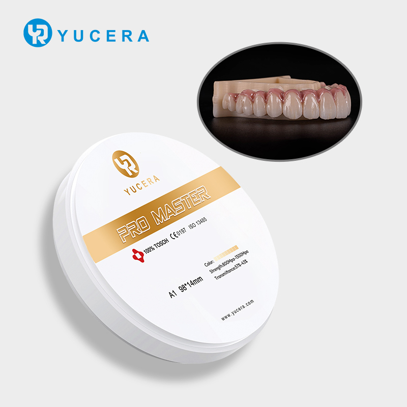 Yucera Pro Master A1/A2/A3 Kleur Zirkoniumschijven voor Tandtechnisch Laboratorium Keramische Kleuring