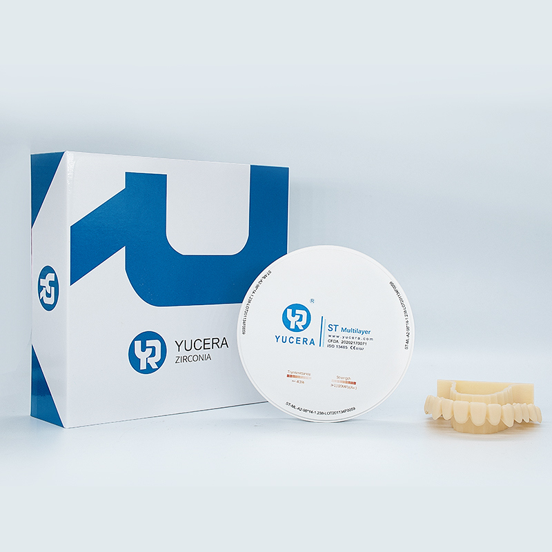 Yucera ST Multilayer Zirconia Blokken - Hoogwaardige Oplossing voor CAD/CAM Tandheelkundige Toepassingen