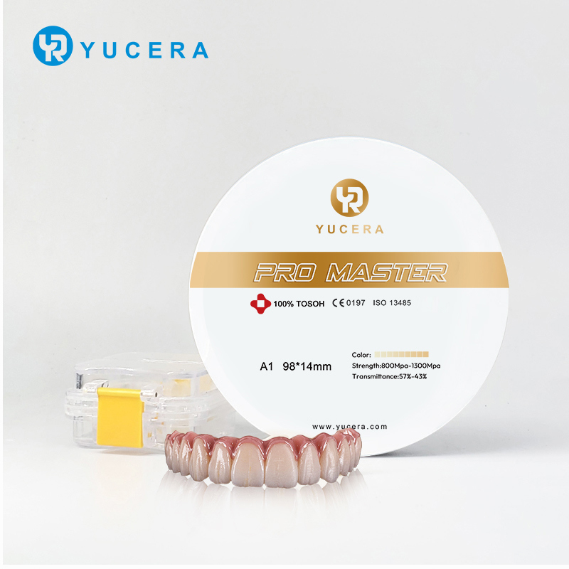 Yucera Pro Master A1/A2/A3 Multilayer Zirconia Blokken voor Tandtechnisch Laboratorium Kroon & Brug