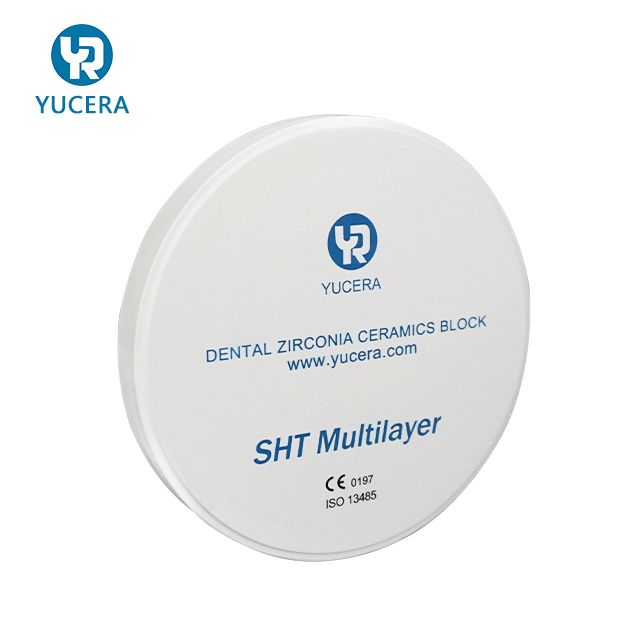 YUCERA SHT Zirkonium 46% Translucentie voor Natuurgetrouwe Facings & Kronen | 98mm Schijf