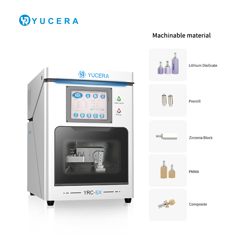 Tandheelkundige CAD/CAM freesmachine YUCERA YRC-6X 5-Assen | Titanium/Keramiek | ISO 13485